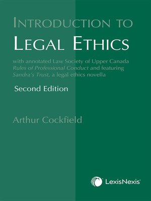 cover image of Introduction to Legal Ethics